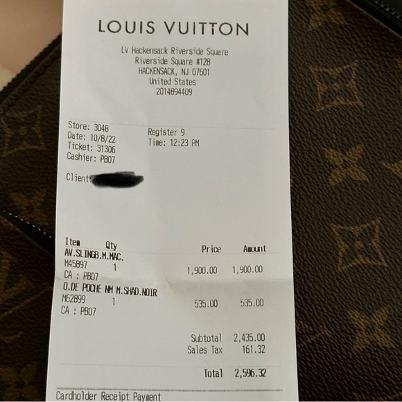 Louis Vuitton Black and Brown Monogram Belt Bag - Picture 5 of 5